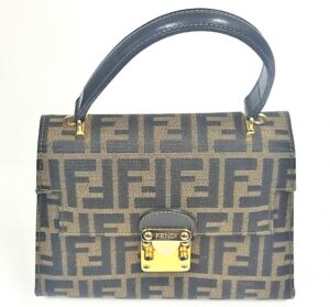 FENDI FF ズッカパターン ロゴプレート2wayバッグ